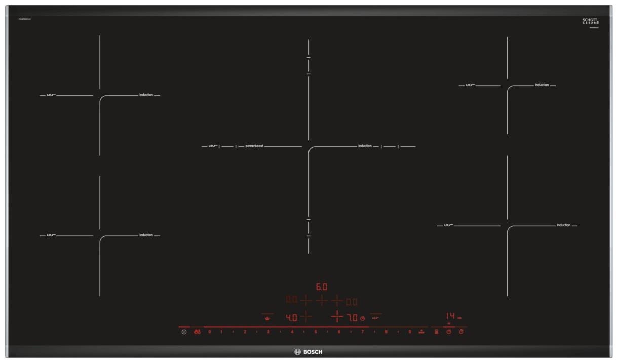 bosch pxx645fc1m inductie kookplaat